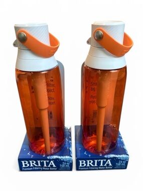 Brita Premium Filtering Water Bottle 26 oz BPA-free Set of 2 NEW